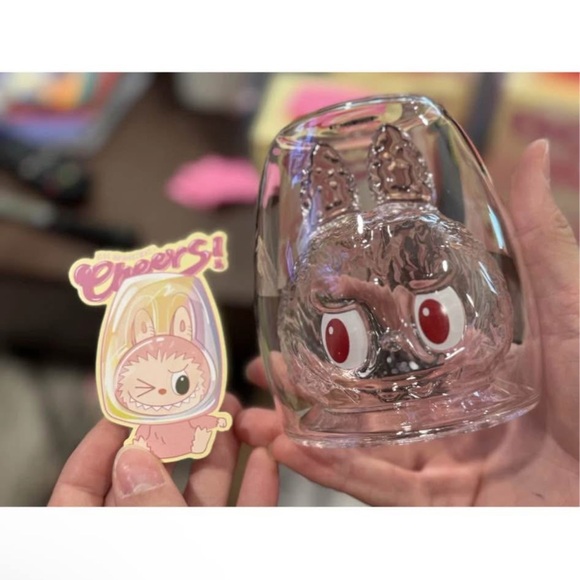 POP MART- LABUBU The Monsters Cheers Series Double Walled Glass - AUTHENTIC - Picture 6 of 7